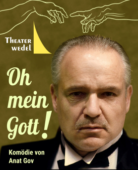 Das Plakat zu "Codewort: Doppelkopf" von Ise Papendorf im Theater Wedel - Uraufführung 2018 - Fünf Rentner im Auto statt im Altersheim