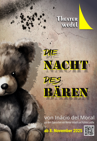 Plakat zu Der unerwartete Gast von Agatha Christie im Theater Wedel 2025